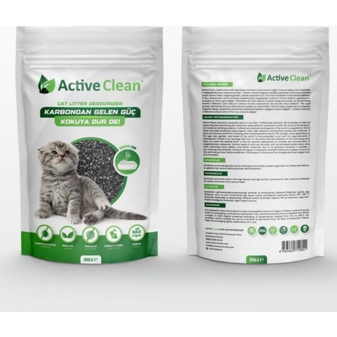 Active Clean Kedi Kumu Koku Giderici 240 gr 3'lü Set