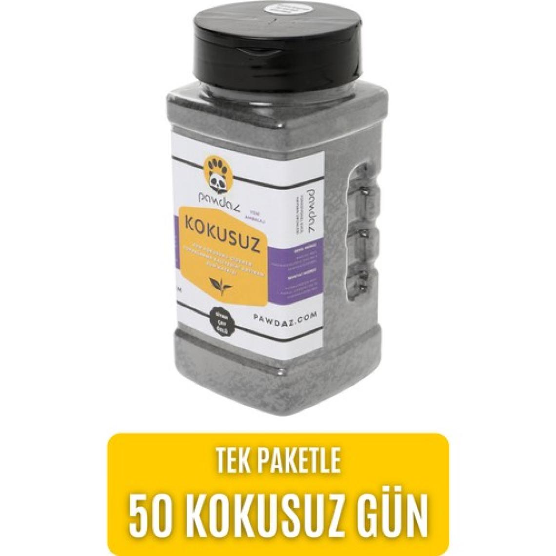 Pawdaz Kokusuz X3- Aktif Karbon ve Siyah Çay Özlü Kedi Kumu Kokusu Giderici