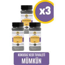 Pawdaz Kokusuz X3- Aktif Karbon ve Siyah Çay Özlü Kedi Kumu Kokusu Giderici