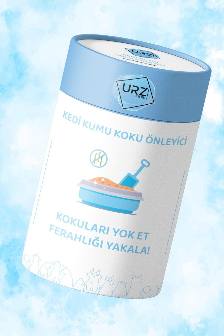 Urz Store Kedi Kumu Tuvaleti Koku Giderici Önleyici Organik Kokusuz 500 gr Aktif Karbon Koku Giderici