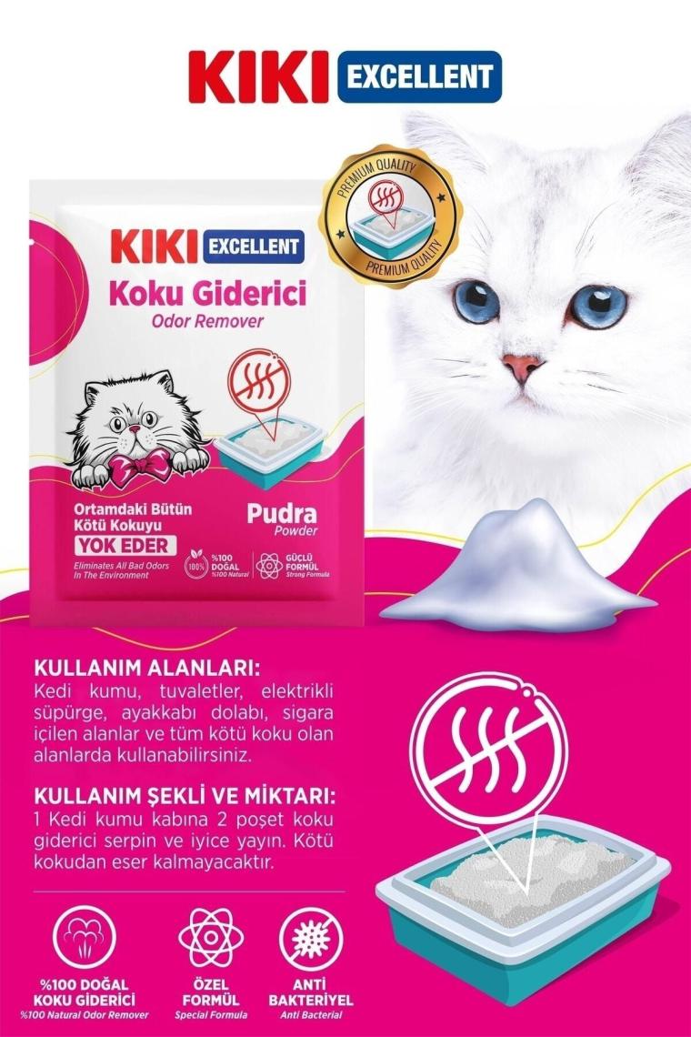 Kiki Excellent 25 gr Pudralı Kedi Kumu Koku Giderici