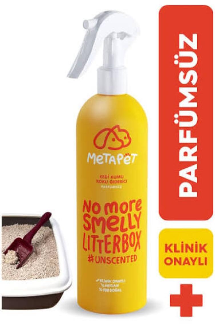 Metapet Parfümsüz Özel Kedi Kumu Koku Giderici, Doğal Ve Kokusuz/naturel Kedi Tuvaleti Için Sprey, 400 ml