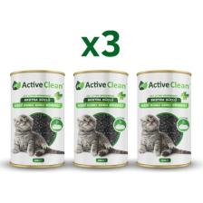 Active Clean Plus Kedi Kumu Koku Giderici 420 gr 3'lü Set