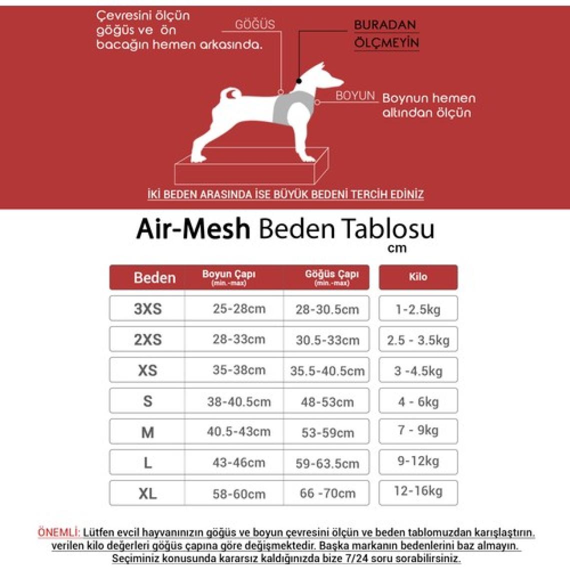 Tailpetz Air-mesh Harness Köpek Göğüs Tasması Siyah