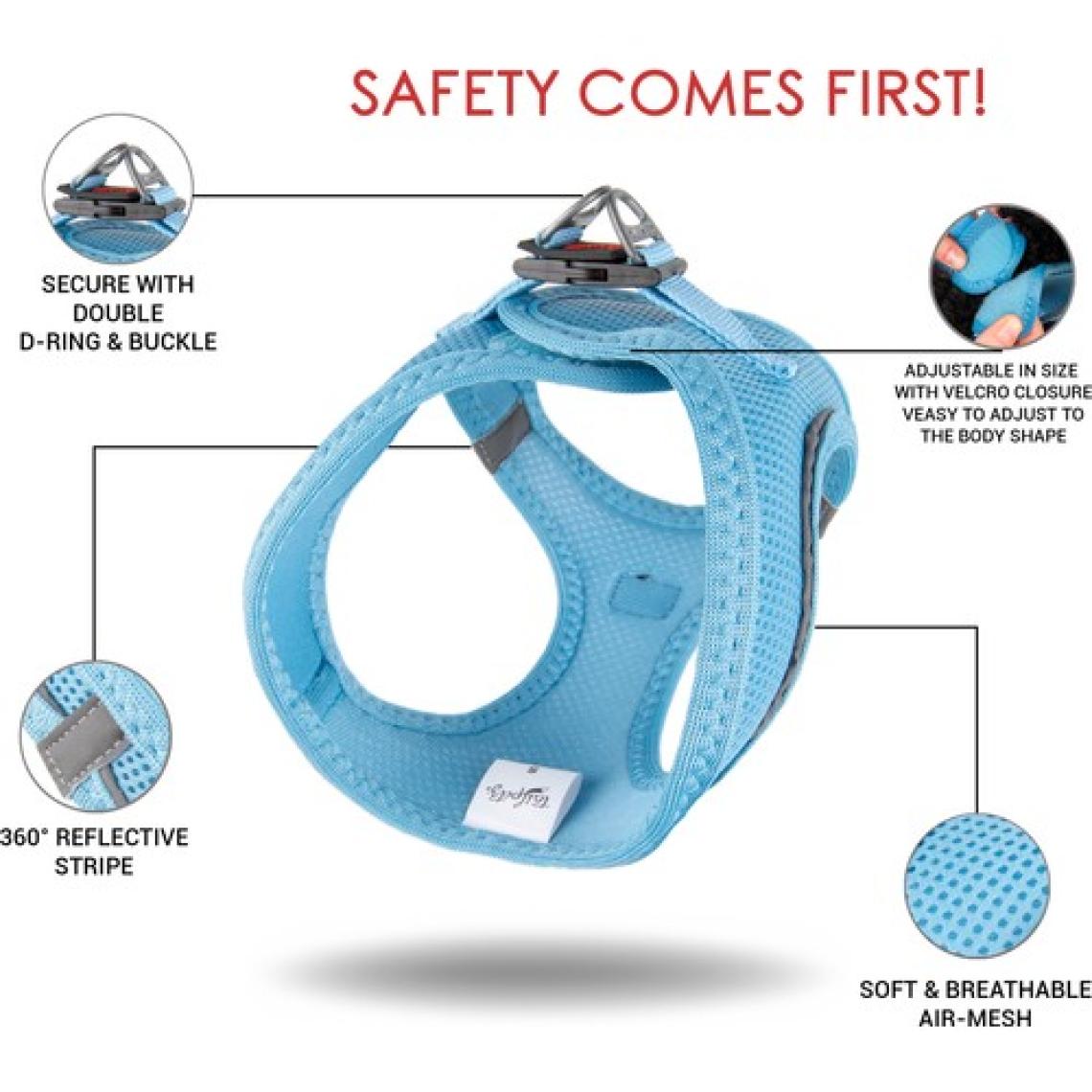 Tailpetz Air-mesh Harness Köpek Göğüs Tasması Mavi