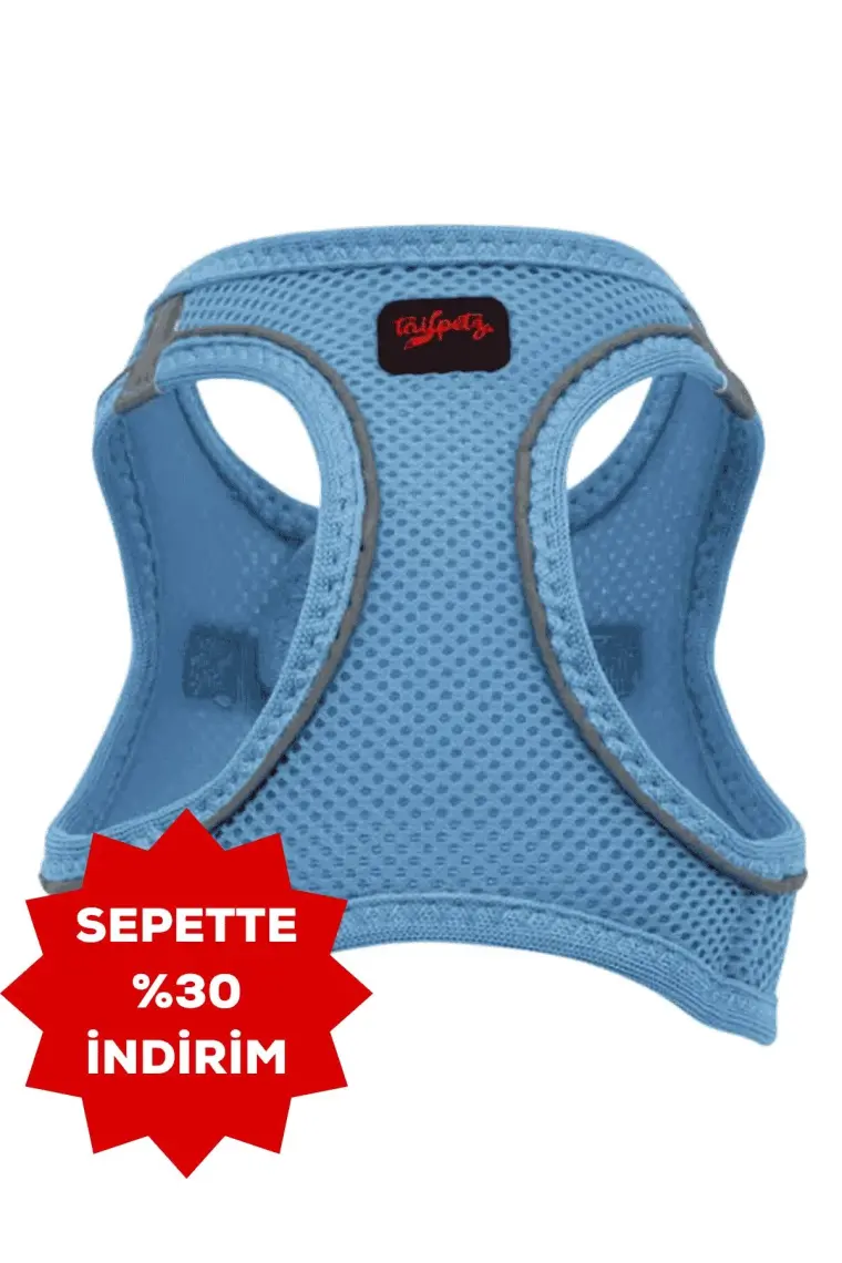 Tailpetz Air-Mesh Harness Köpek Göğüs Tasması 3XSmall Mavi