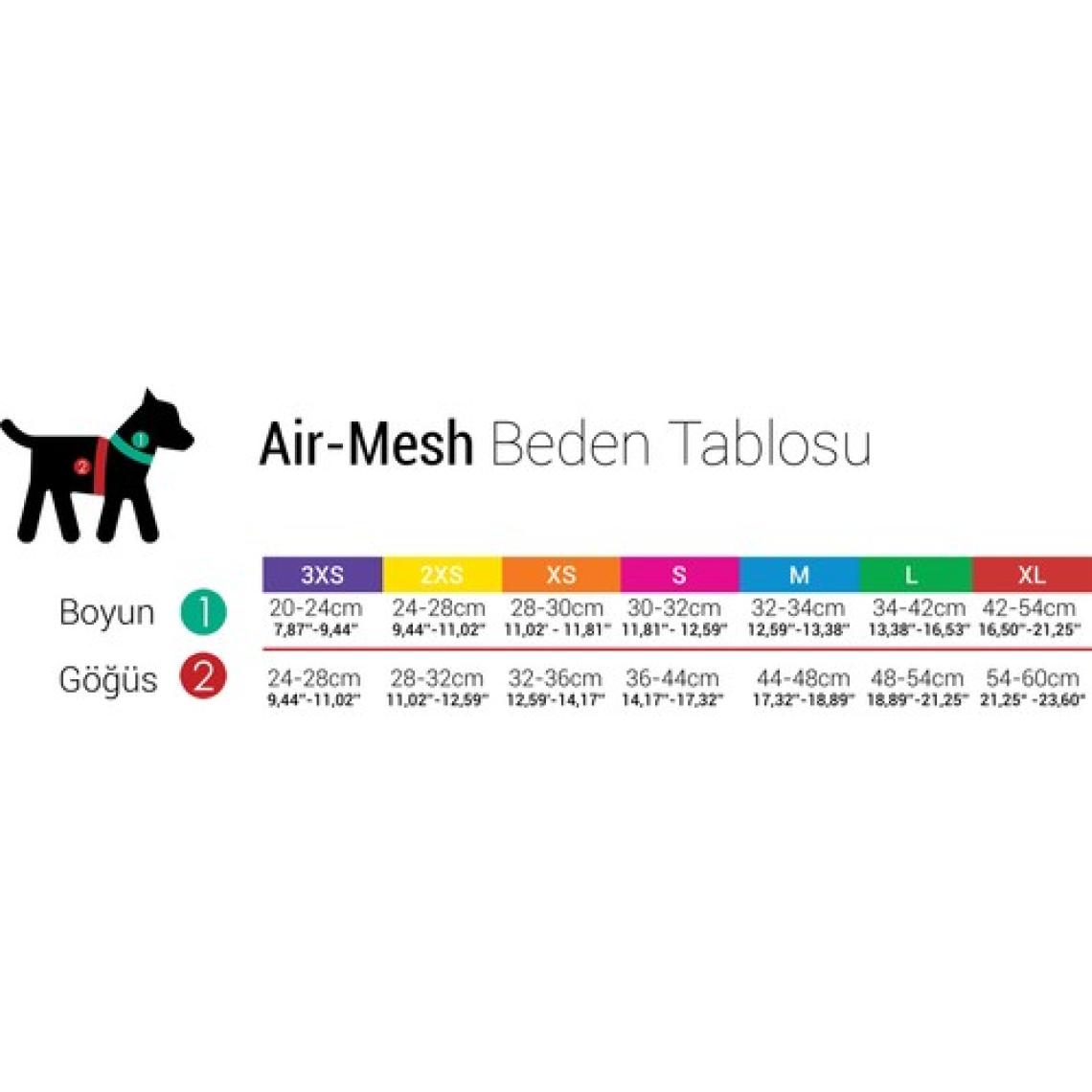 Tailpetz Air Mesh XL Köpek Gögüs Tasması
