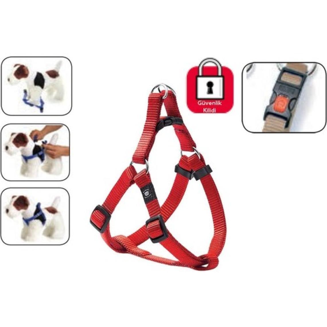 Karlie Kilitli Göğüs Tasma M 40-70Cm Kırmızı