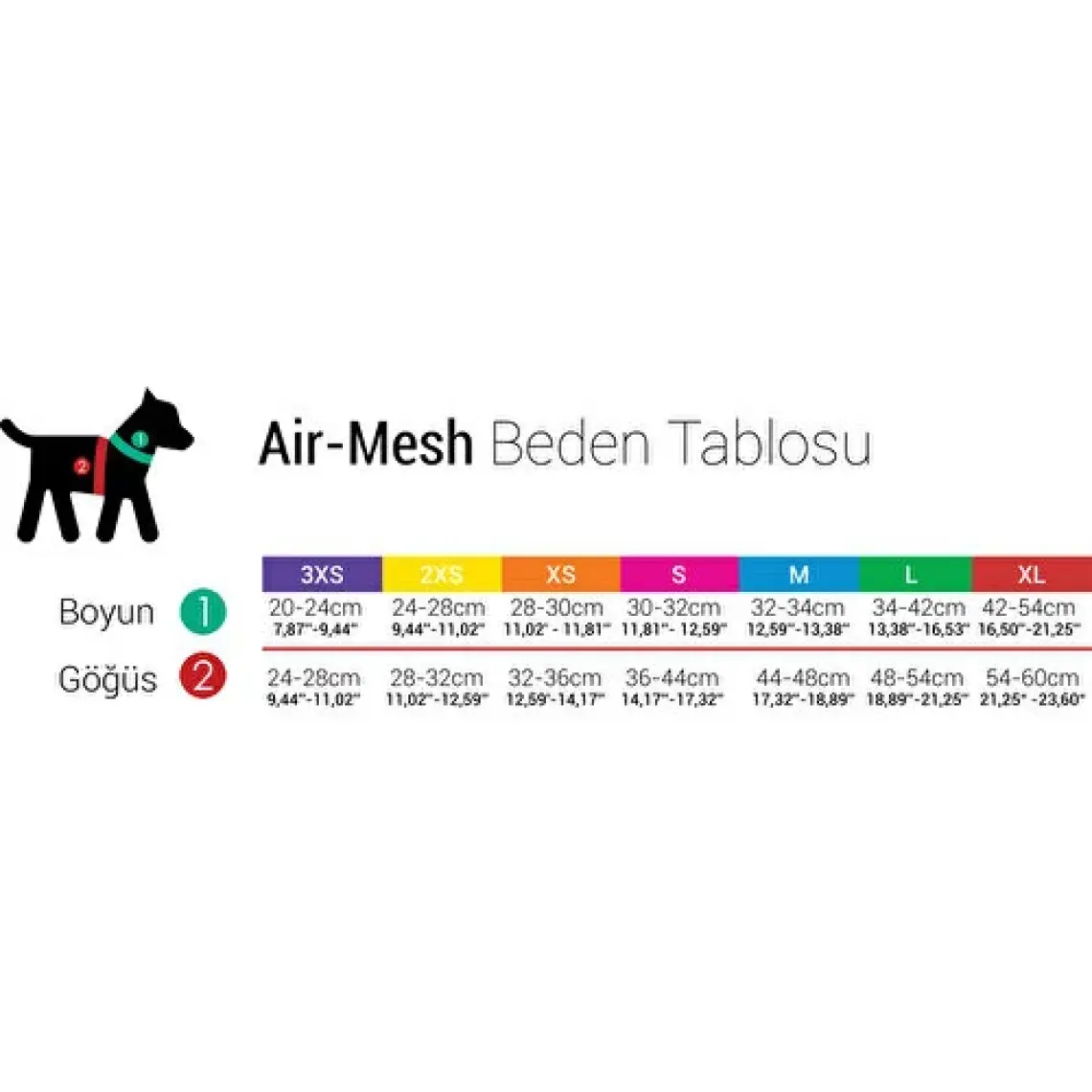 Tailpetz Air Mesh 3XS Köpek Gögüs Tasması - Mavi