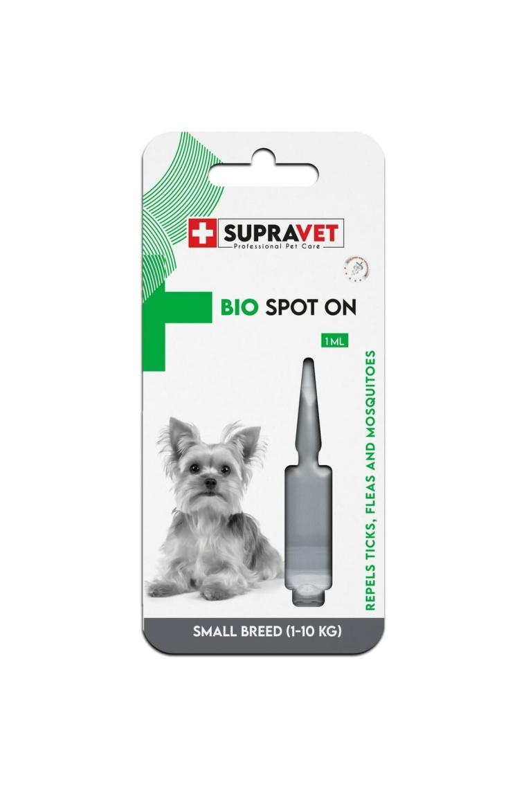 Supravet Küçük Irk Köpek Deri ve Tüy Bakım Ense Yağı; Bit Pire Kene Dış Parazit Bitkisel Damla 1 ml