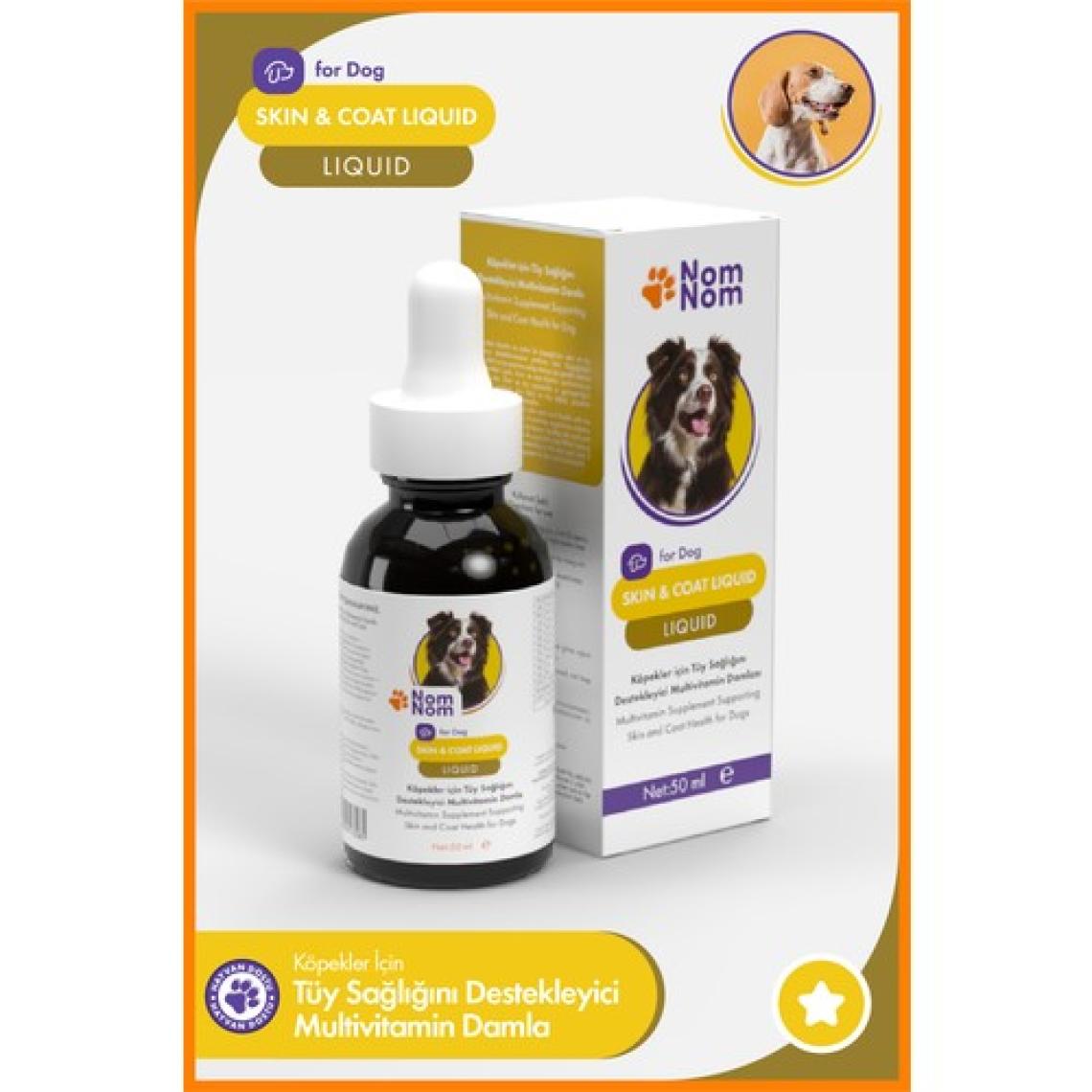 NomNom Köpek Skin & Coat Liquid –  Multivitamin Damla
