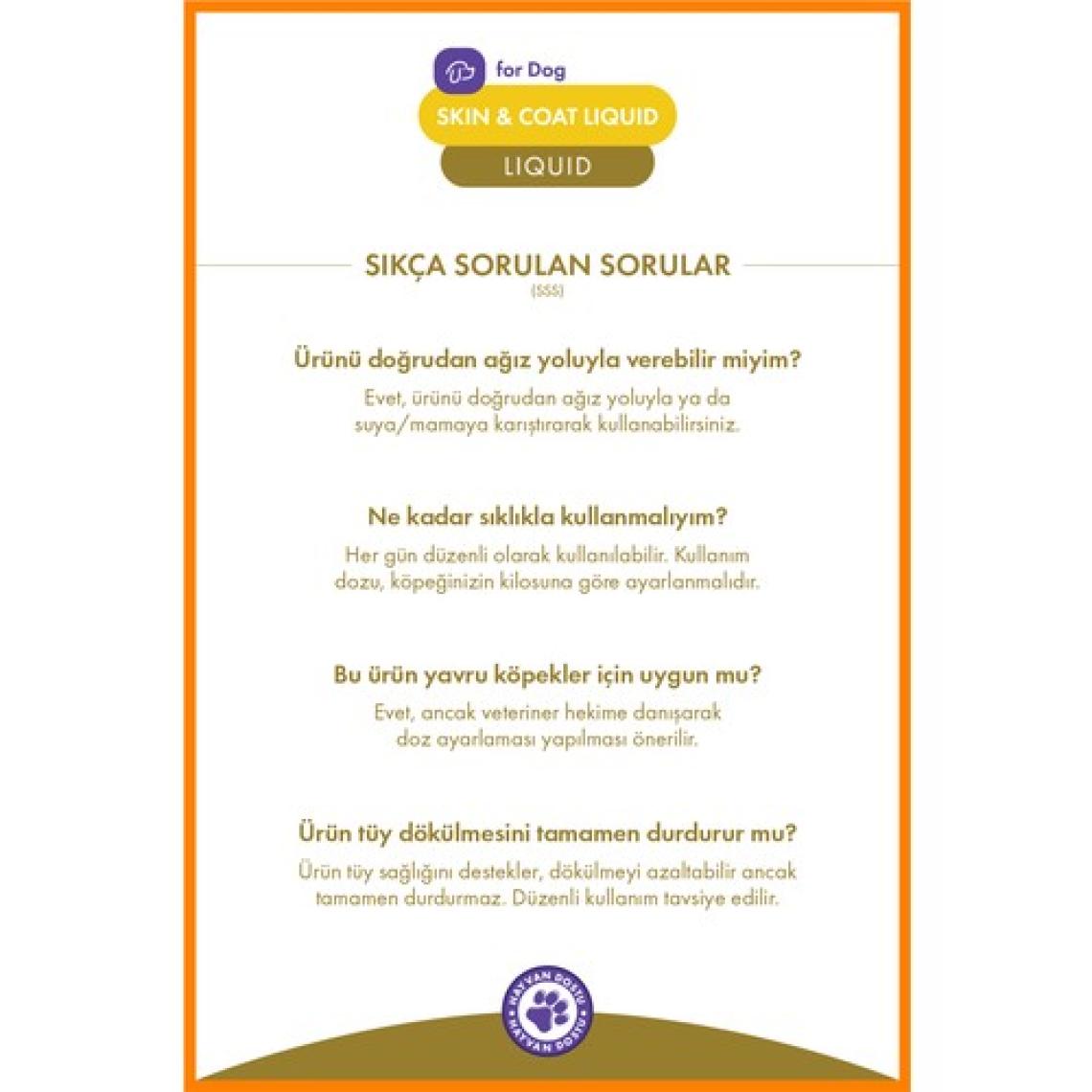NomNom Köpek Skin & Coat Liquid –  Multivitamin Damla