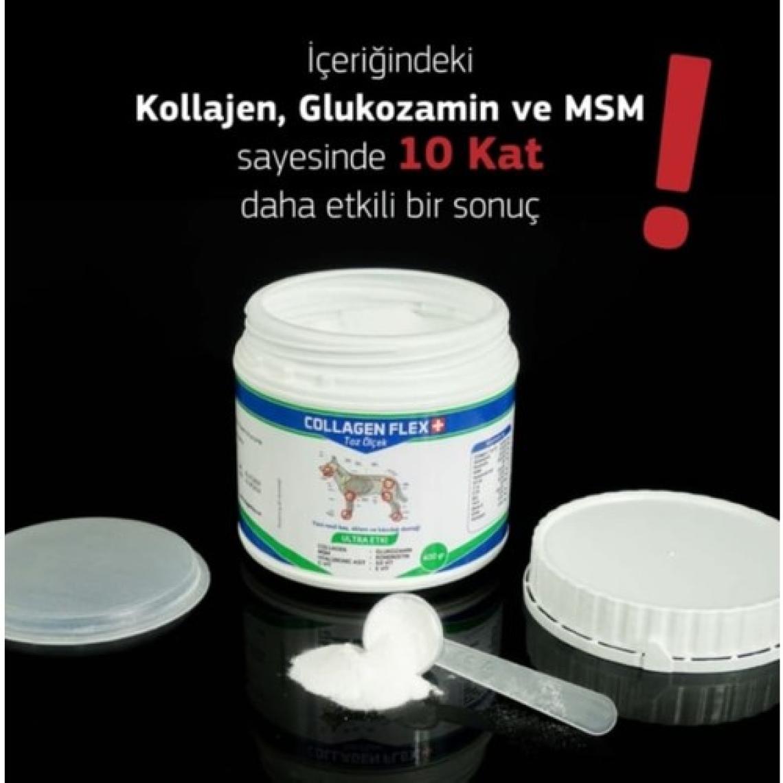 Collagen Flex Toz 400 gr 1 Adet Köpekler Için Kas, Eklem,kıkırdak ve Kemik Desteği Gıda Takviyesi