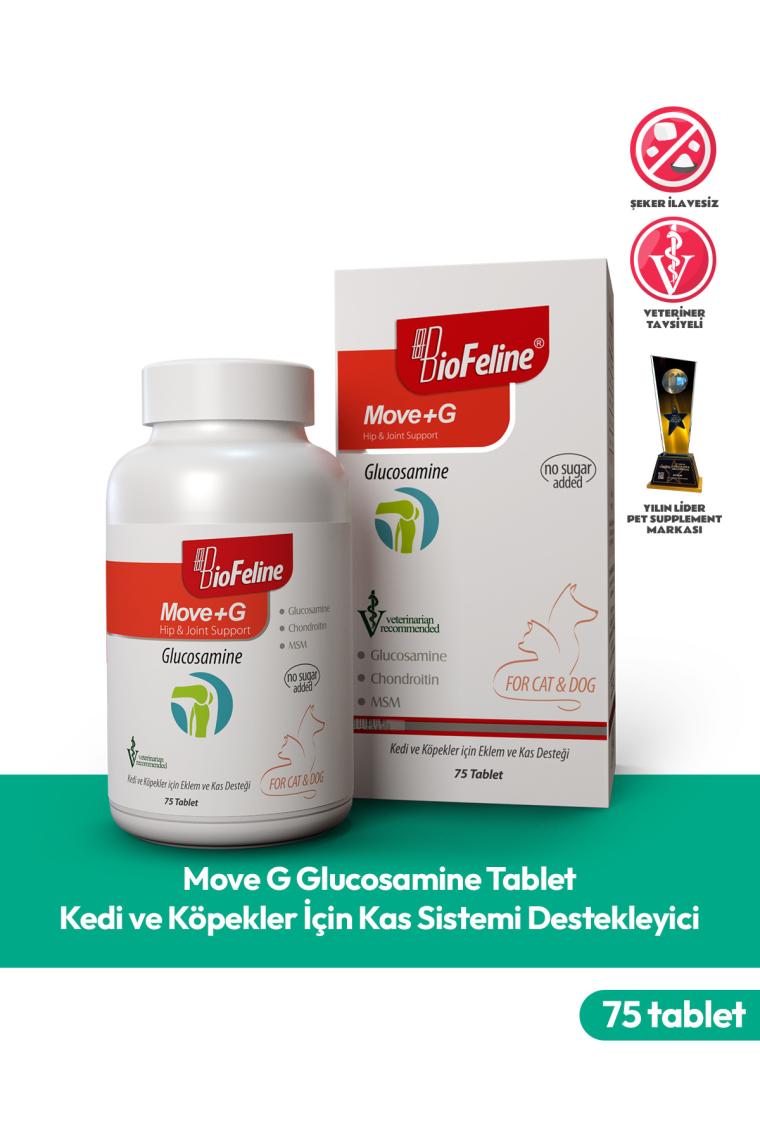 Move G Glucosamine Tablet (KEDİ VE KÖPEKLER İÇİN EKLEM VE KAS DESTEĞİ) 75 Tablet