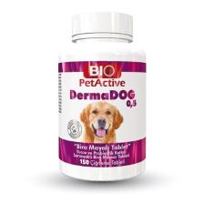 Biopetactive Çiğneme Tableti Dermadog 0,5 (Yucca, Biotin Katkılı Sarımsak Tablet- 150) 75Gr