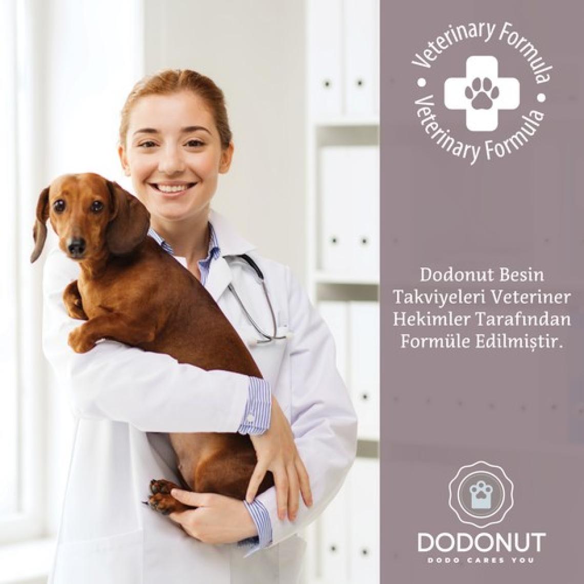 Dodonut HappyDerm Büyük Ve Orta Irk Köpekler Biotin Katkılı Deri Ve Tüy Sağlığı Besin Takviyesi, 100 Tablet