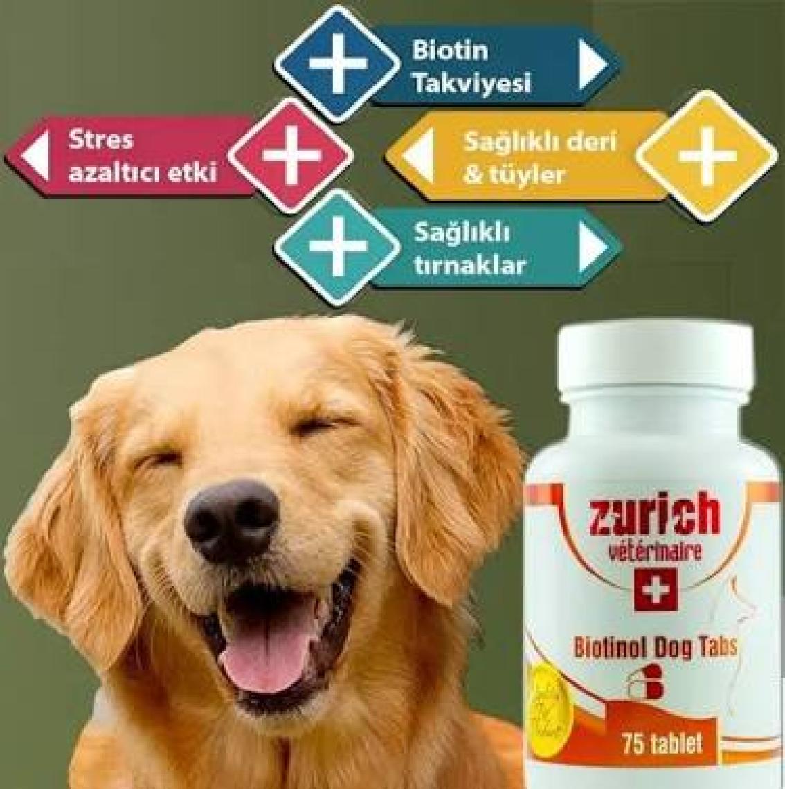 Zurich Köpek Biotin Çinko 75 Tablet