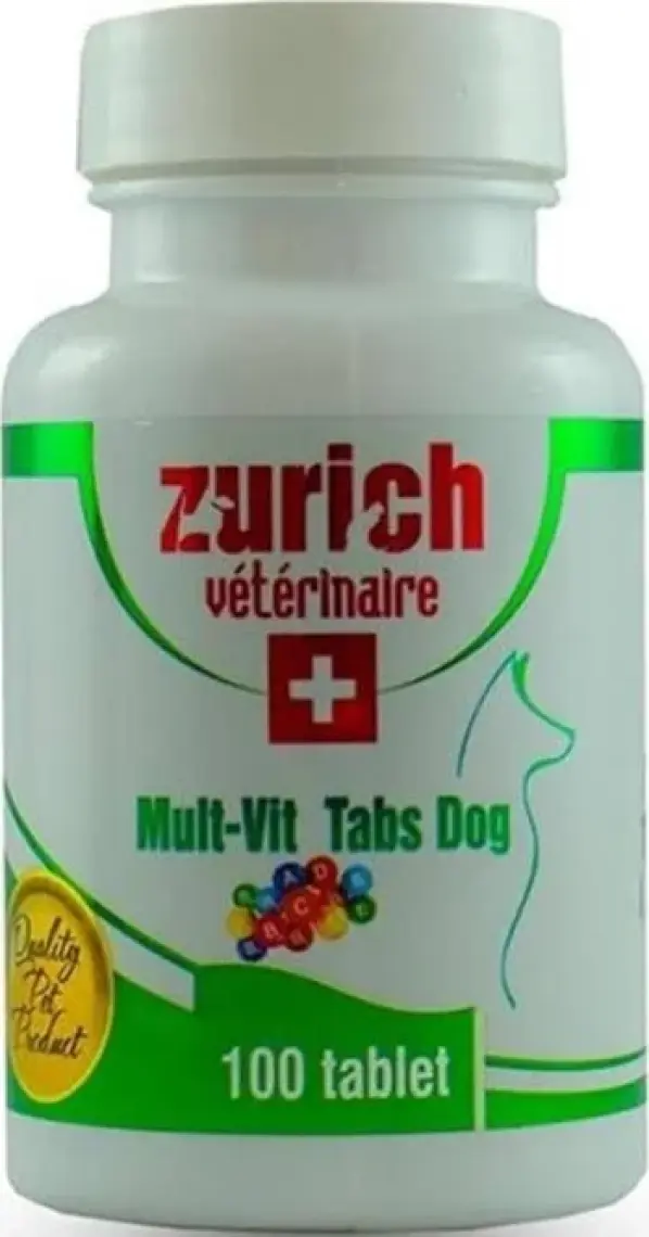 Zurich Multivitamin Köpek Tableti 100 Tablet