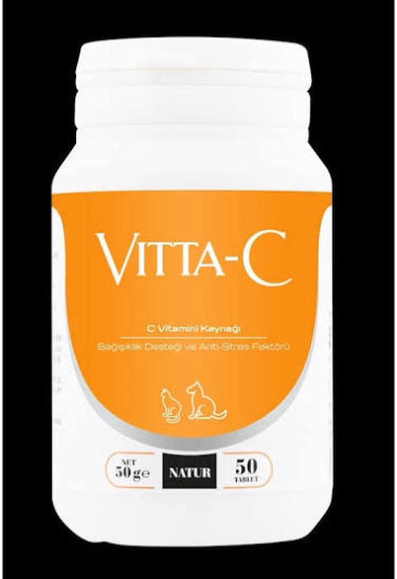 Natur Vitta C Kedi Ve Köpekler İçin C Vitamini 50 Tablet
