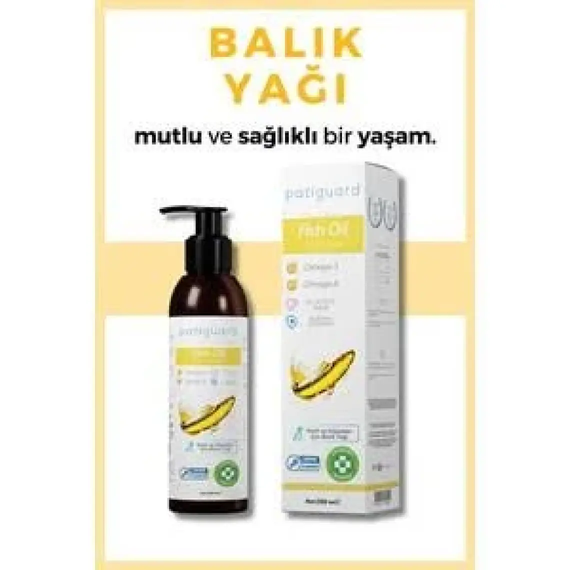 Fish Oil 200ML Kedi ve Köpek Için Omega 3 ve 6 Içerikli Balık Yağı
