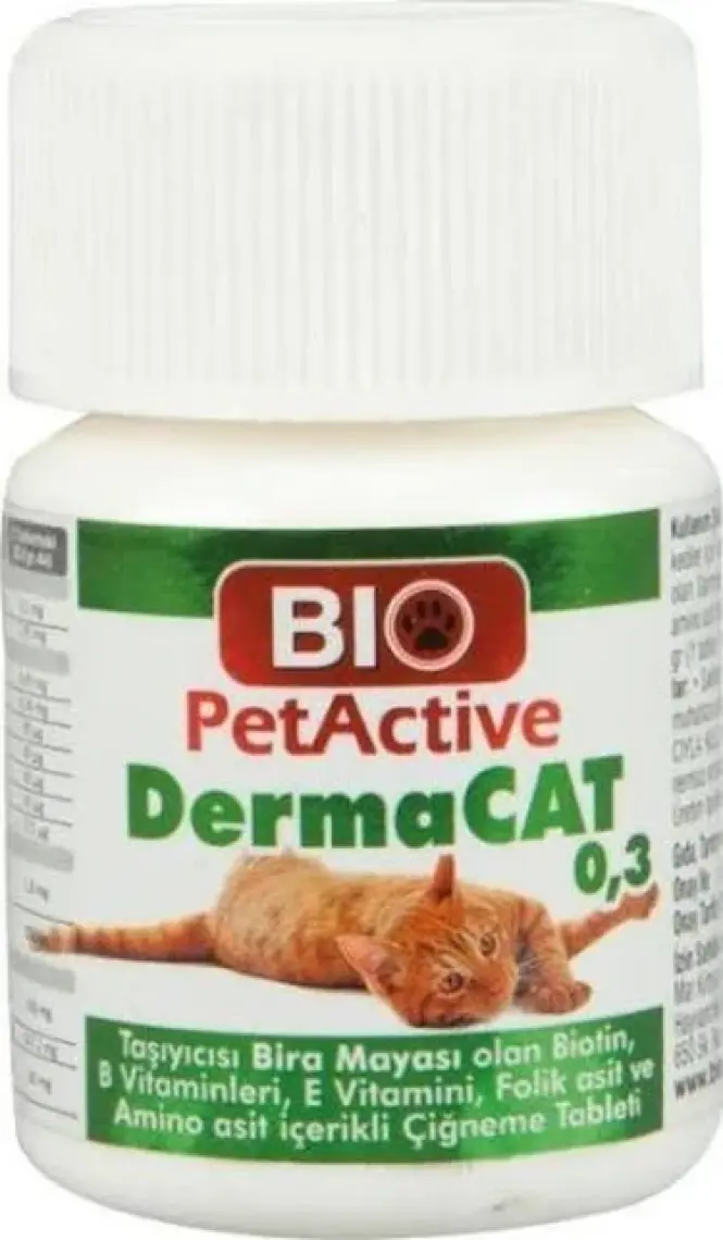 Bio Pet Active Derma Kediler Için Sarımsaklı Maya Tableti 150 Adet 75 gr
