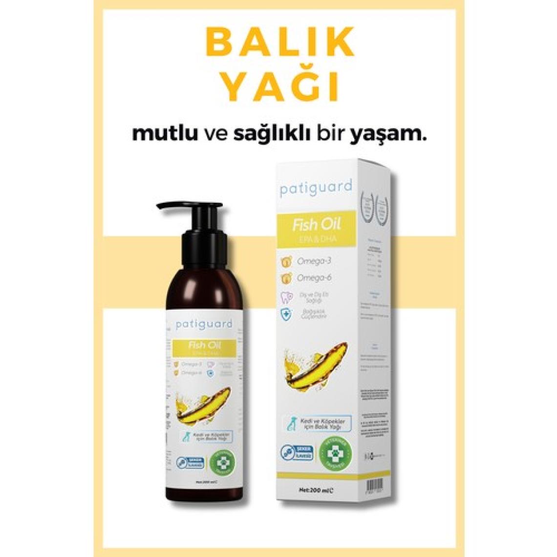 Fish Oil 200ML Kedi ve Köpek Için Omega 3 ve 6 Içerikli Balık Yağı