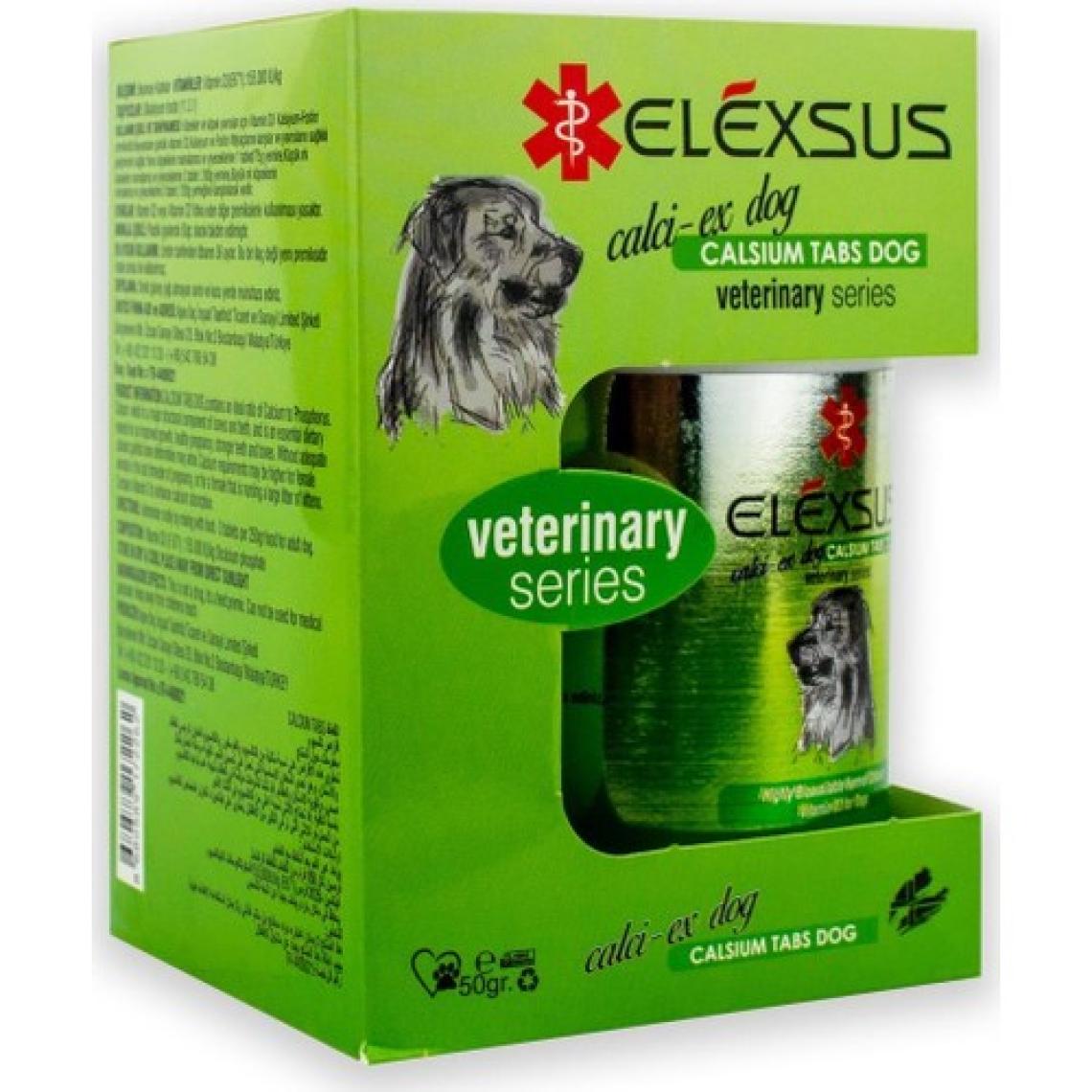 Elexsus Köpekler Için Vitamin D3 Kalsiyum ve Fosfor Tableti 50GR