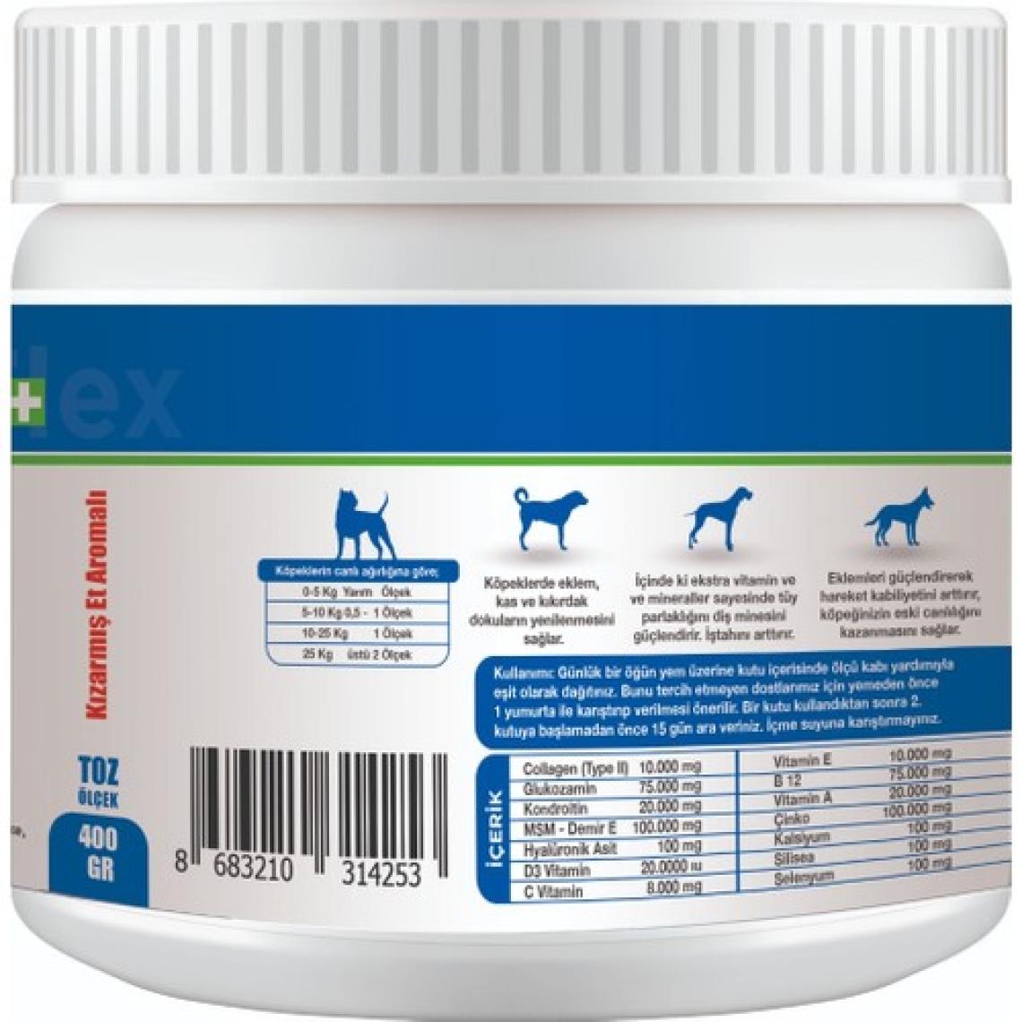 Canina Flex Collagen Glukozamin 400 GR.Köpek Gelişim Ürünü.