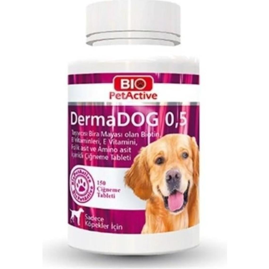 Bio Pet Active Biopetactive Çiğneme Tableti Dermadog 0,5 (Yucca, Biotin Katkılı Sarımsak Tablet- 150) 75Gr