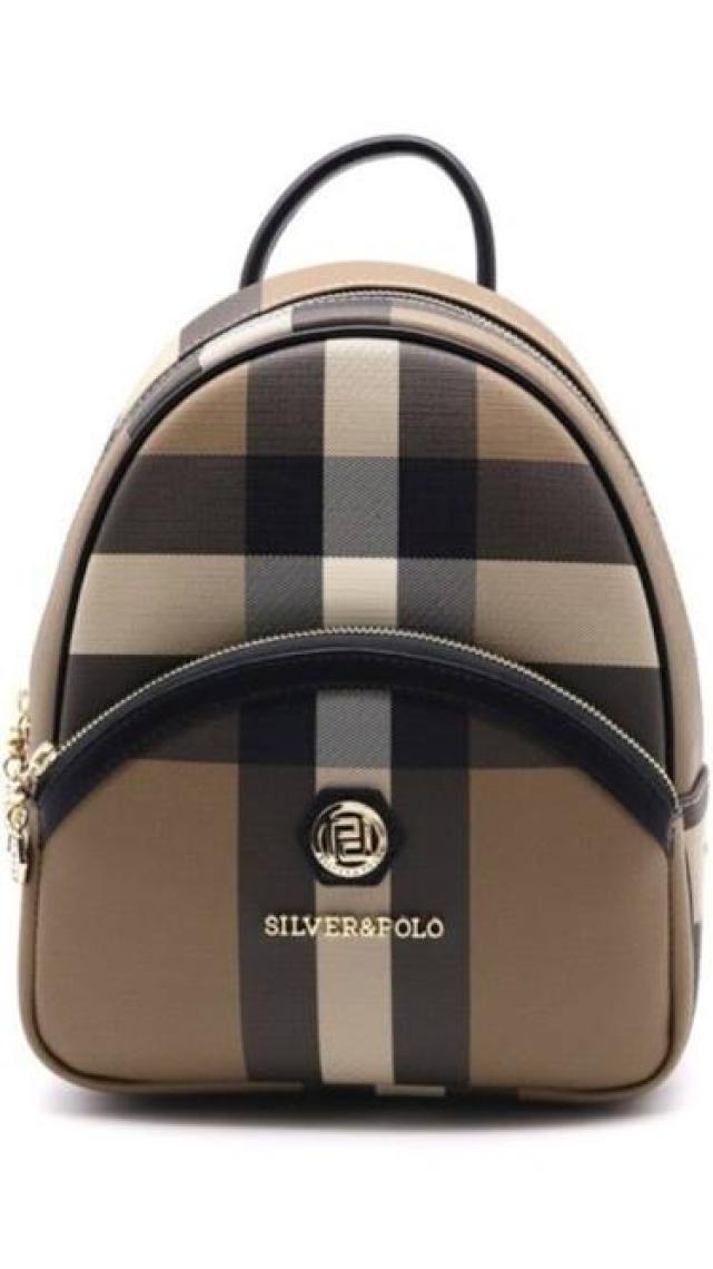 Silver Polo Kadın Sırt Çantası Kahve - Siyah NV945
