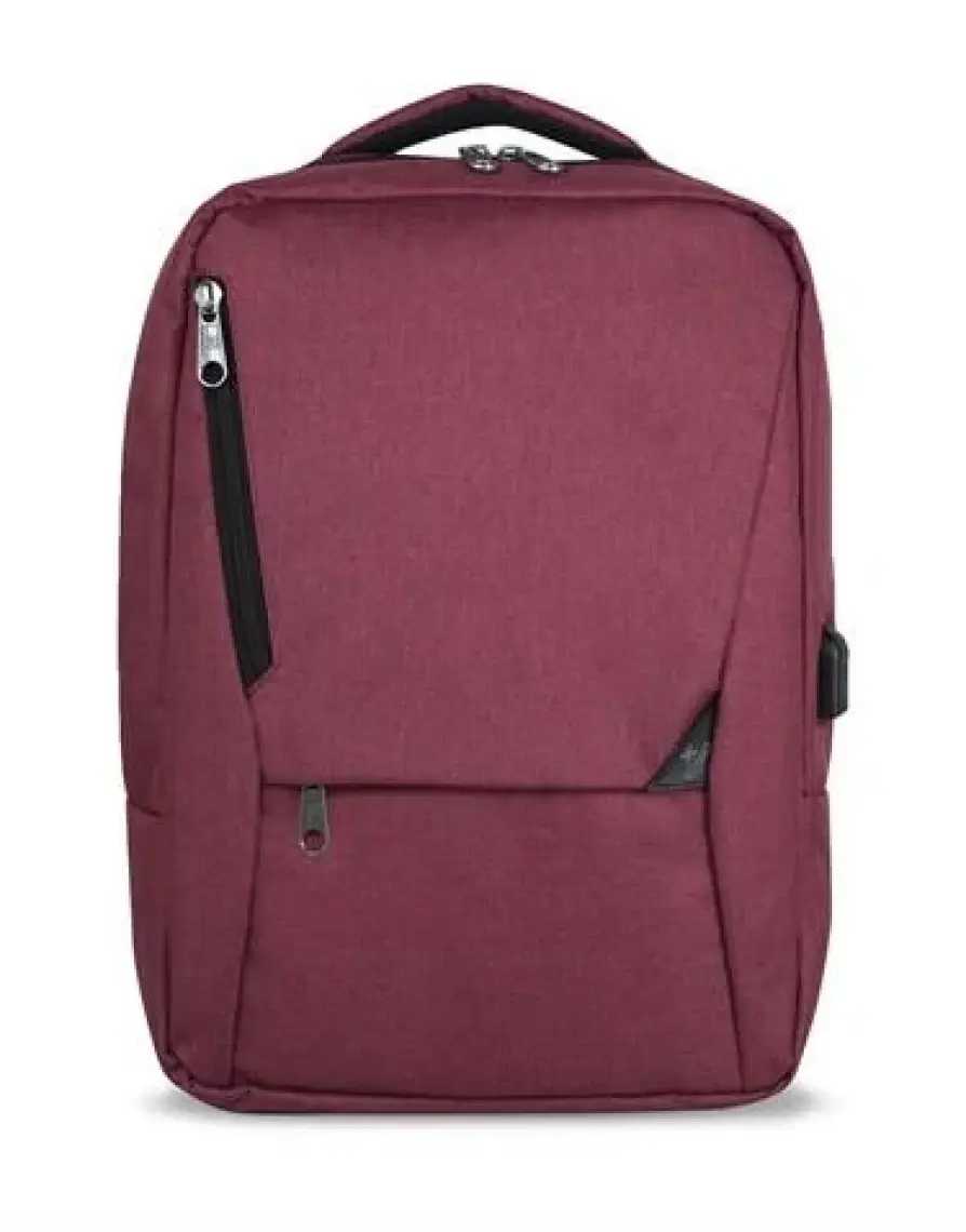 My Valice Smart Bag Active USB Şarj Girişli Slim Notebook Sırt Çantası Bordo