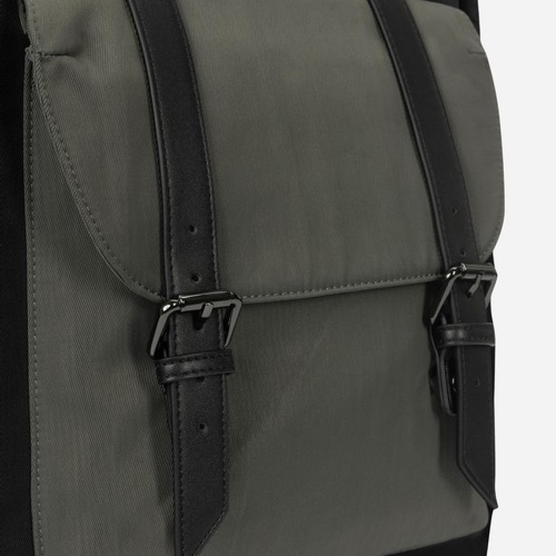 Nordbron Solna Unisex Okul Bacpack Dolgulu Laptop Bölmeli Deri Kemer Su Geçirmez Sırt Çantası