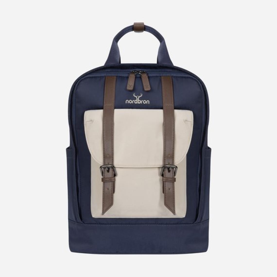 Nordbron Solna Unisex Okul Bacpack Dolgulu Laptop Bölmeli Deri Kemer Su Geçirmez Sırt Çantası