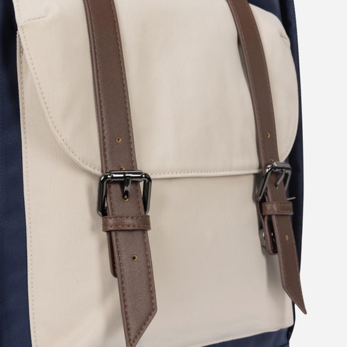 Nordbron Solna Unisex Okul Bacpack Dolgulu Laptop Bölmeli Deri Kemer Su Geçirmez Sırt Çantası