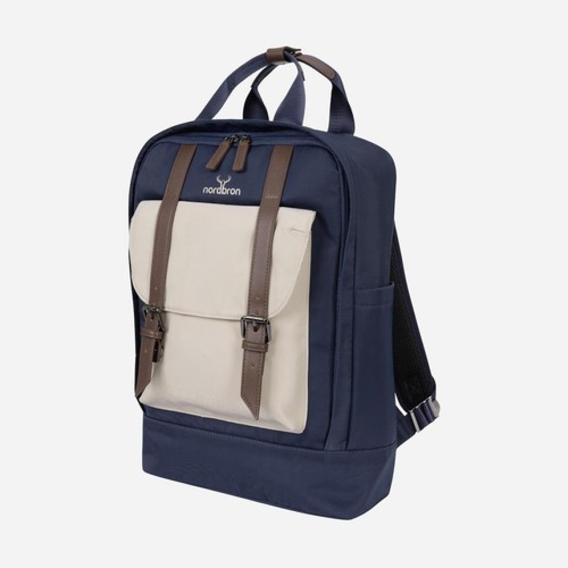 Nordbron Solna Unisex Okul Bacpack Dolgulu Laptop Bölmeli Deri Kemer Su Geçirmez Sırt Çantası
