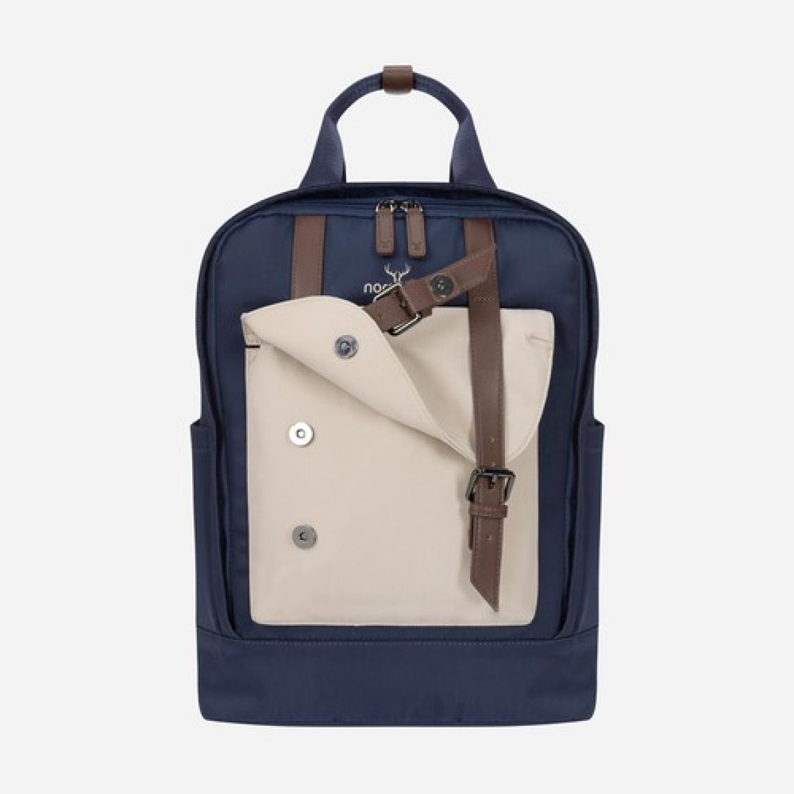 Nordbron Solna Unisex Okul Bacpack Dolgulu Laptop Bölmeli Deri Kemer Su Geçirmez Sırt Çantası