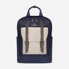 Nordbron Solna Unisex Okul Bacpack Dolgulu Laptop Bölmeli Deri Kemer Su Geçirmez Sırt Çantası