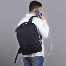 My Valice Smart Bag Active USB Şarj Girişli Slim Notebook Sırt Çantası Siyah