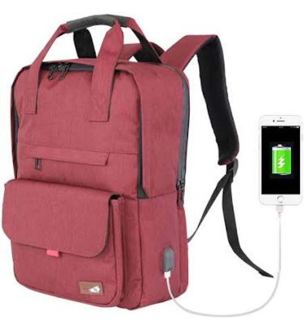 My Valice Smart Bag USB Şarj Girişli Akıllı Sırt Çantası 1205 Bordo