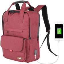 My Valice Smart Bag USB Şarj Girişli Akıllı Sırt Çantası 1205 Bordo