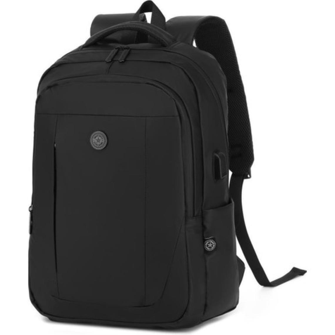 Smart Bags Gumi Kumaş Uniseks Büyük Boy Sırt Çantası 8660 Siyah