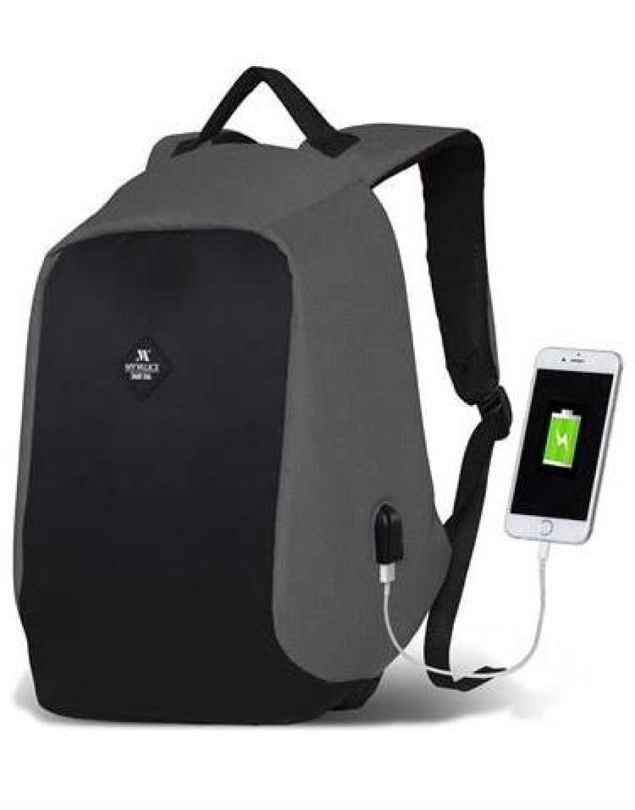 My Valice Smart Bag Secret USB Şarj Girişli Akıllı Sırt Çantası Gri