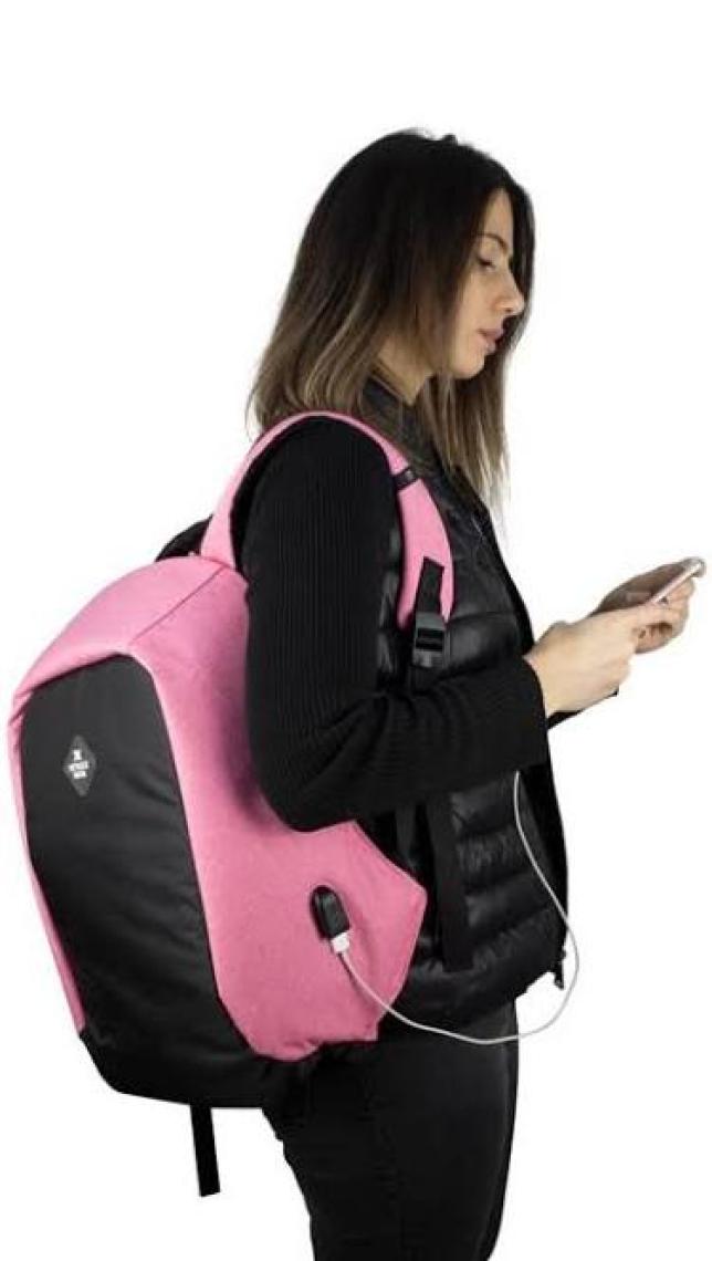My Valice Smart Bag Secret USB Şarj Girişli Akıllı Sırt Çantası Gri