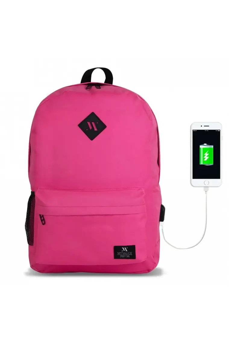 My Valice Smart Bag Specta USB Şarj Girişli Akıllı Sırt Çantası Pembe