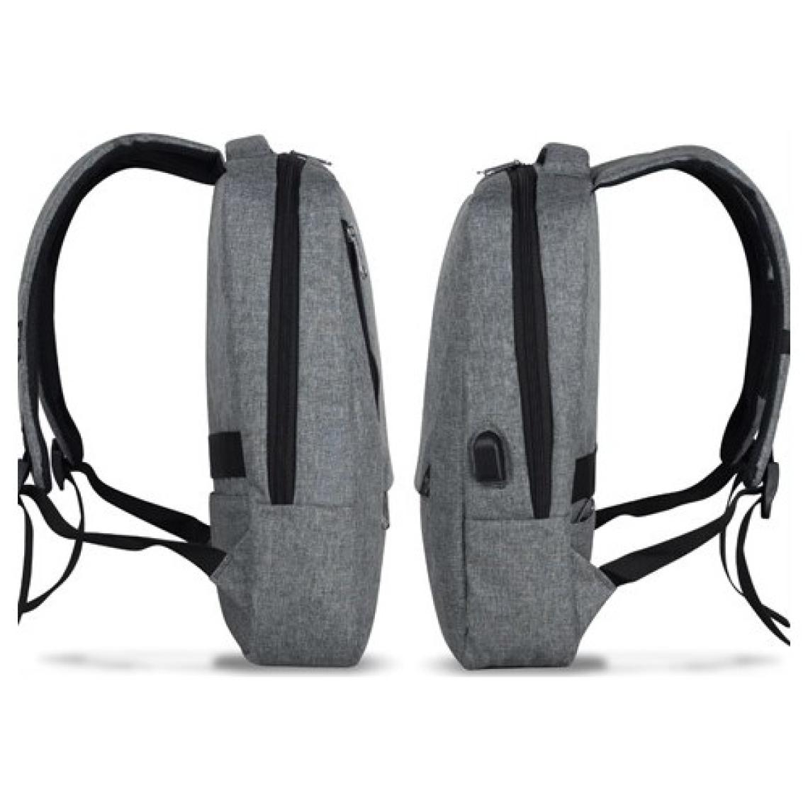 My Valice Smart Bag Active USB Şarj Girişli Slim Notebook Sırt Çantası Gri