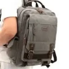 Byhakan EBA-6235 Kanvas Sırt Çantası Laptop Bölmeli Kamp Seyahat Okul Çantası