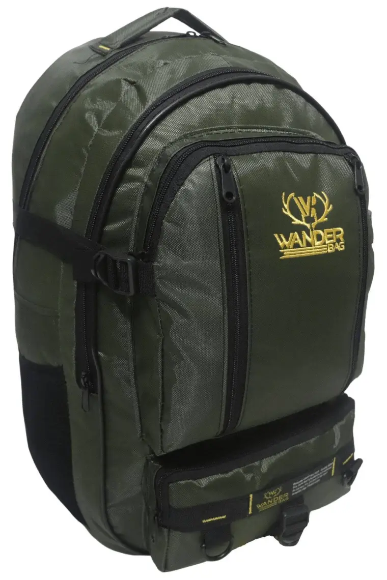 Baggor Wander 50 Litre Yeşil Çok Gözlü Yürüyüş-Seyahat-Okul-Dağcı-Trekking-Kampçı Sırt Çantası