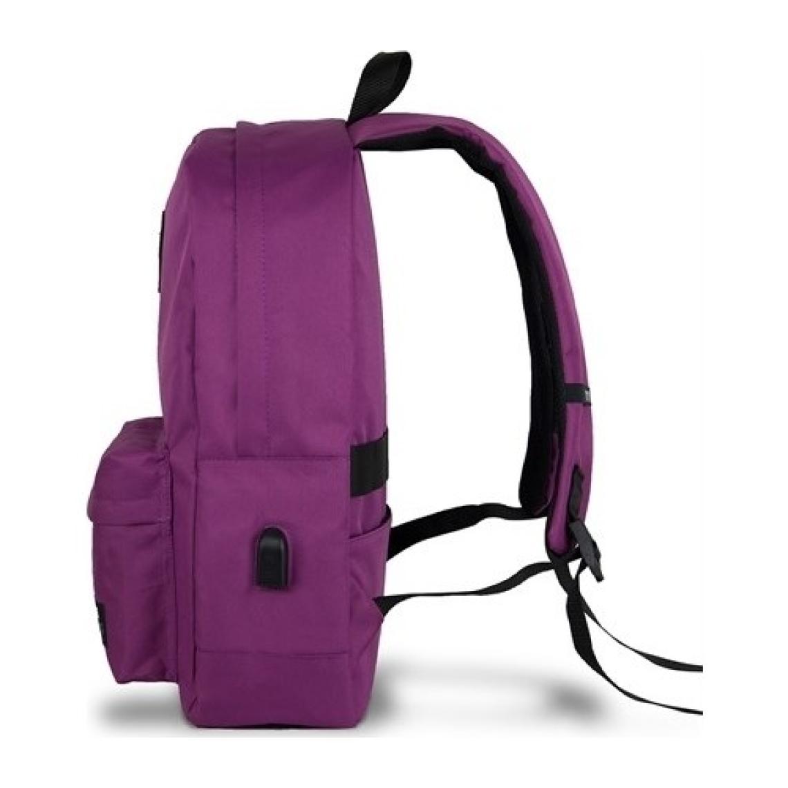 My Valice Smart Bag Specta 15.6" Usb Şarj Girişli Akıllı Mürdüm Notebook Sırt Çantası