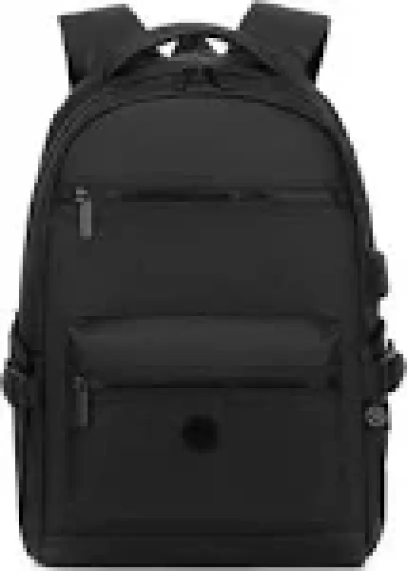 Smart Bags Gumi Kumaş Uniseks Büyük Boy Sırt Çantası 8661 Siyah