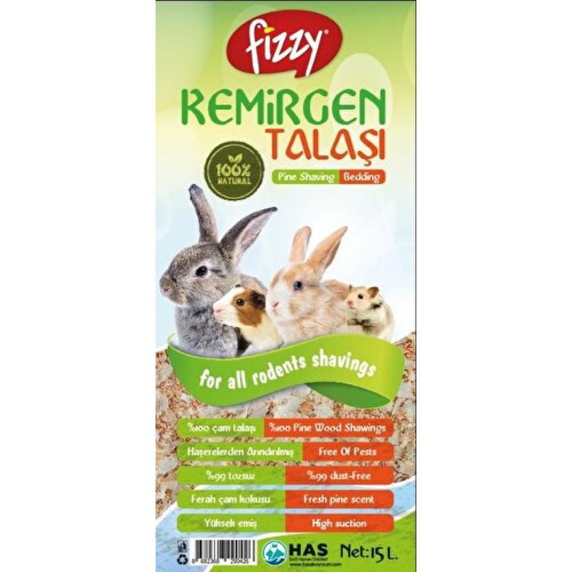 Fizzy Tavşan, Hamster, Ginepig Kemirgen Talaşı 15 Lt